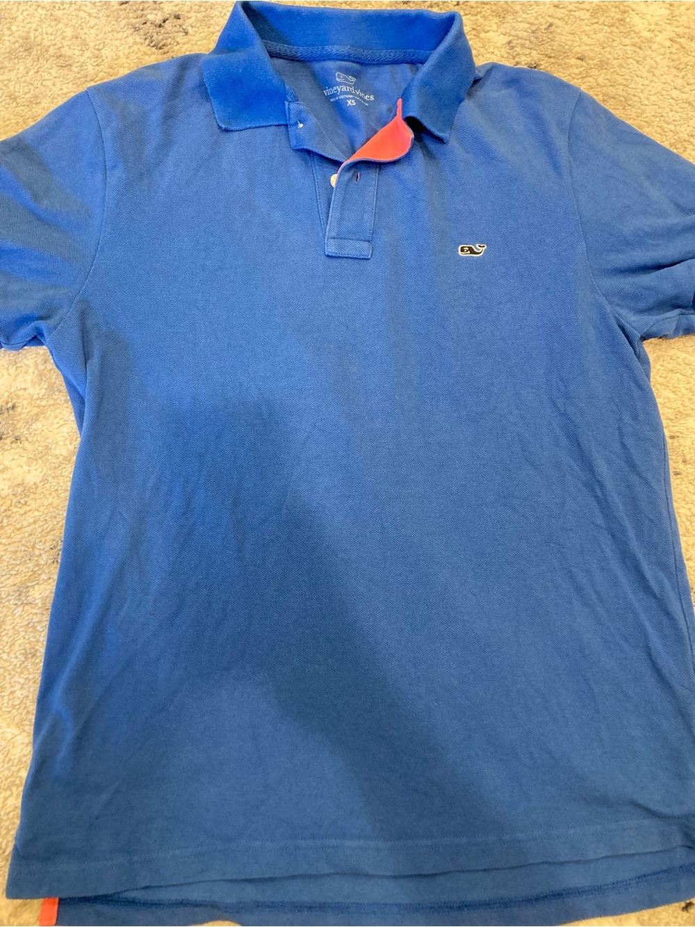 Vineyard Vines Royal Blue Polo with Contrast Placket